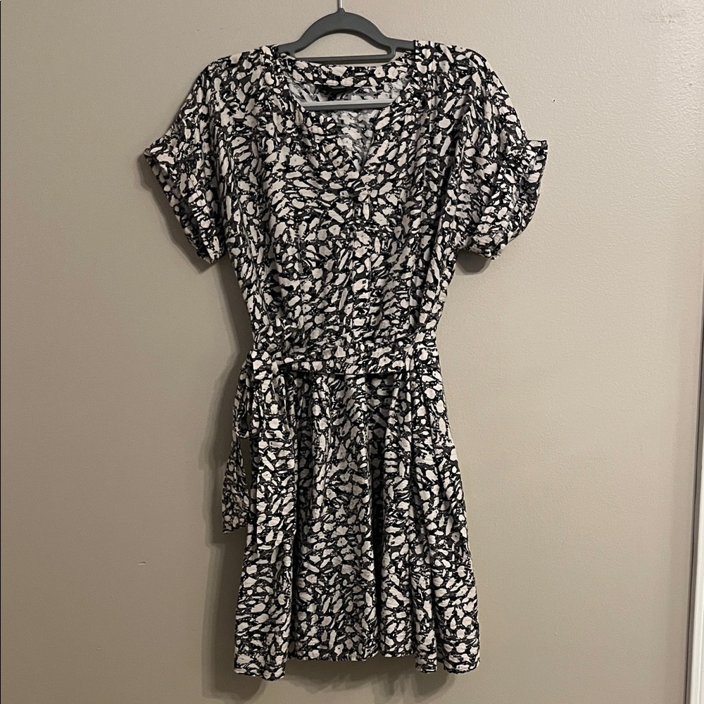 Simply Vera Vera Wang Black, Cream, Grat Mini Dress